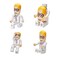 BORLTER CLAMP USB Flash Drive 64GB Cartoon Doctor Model USB Drive Thumb Drives USB 20 Memory Stick for External Data Storage White