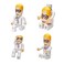 BORLTER CLAMP USB Flash Drive 64GB Cartoon Doctor Model USB Drive Thumb Drives USB 20 Memory Stick for External Data Storage White