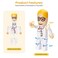 BORLTER CLAMP USB Flash Drive 64GB Cartoon Doctor Model USB Drive Thumb Drives USB 20 Memory Stick for External Data Storage White
