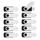 KOOTION 50pcs 1GB USB Flash Drive 1 GB Flash Drives 50 Pack Thumb Drive Swivel Memory Stick Jump Drive Black