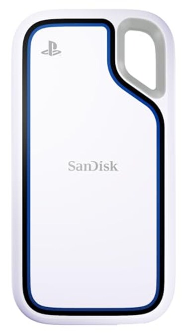 Sandisk SANDISK 1TB Extreme Portable SSD Officially Licensed for PlayStation 5 Console and PC up to 1000MBs USBC USB 32 Gen 2 Drop Protection External Solid State Drive SDSSDE62P1T00G25
