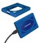 Alltravel Silicone Bumper Sleeve for Samsung T7 T7 Touch Portable SSD 1TB 2TB 500GB USB 32 External Solid State Drives Blue