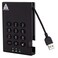 Apricorn 256GB Aegis Padlock USB 30 SSD 256Bit Encrypted Portable Drive A253PL256S256