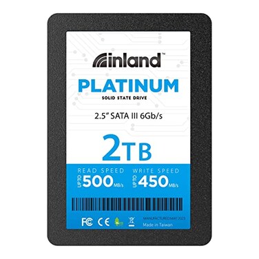 INLAND Platinum 2TB SSD TLC 3D NAND SATA III 6Gbs 25 Inch Internal Solid State Drive Upgrade Desktop PC or Laptop Memory and Storage