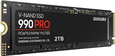 Samsung 990 PRO SSD 2TB NVMe M2 PCIe Gen4 M2 2280 Internal Solid State Hard Drive Seq Read Speeds Up to 7450 MBs for High End Computing Gaming and Heavy Duty Workstations MZV9P2T0BAM