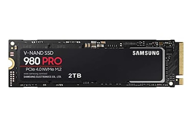 Samsung 980 PRO SSD 2TB PCIe NVMe Gen 4 Gaming M2 Internal Solid State Drive Memory Card Maximum Speed Thermal Control MZV8P2T0BAM