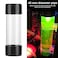 Dpofirs PC Water Cooling Reservoir 150mm Transparent Cylindrical Computer Water Cooling Reservoir Acrylic Cylinder Water Reservoir with G1 4 Thread