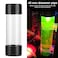 Dpofirs PC Water Cooling Reservoir 150mm Transparent Cylindrical Computer Water Cooling Reservoir Acrylic Cylinder Water Reservoir with G1 4 Thread