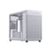 ASUS Prime AP201 White Micro ATX PC Case SFF Ready Compact Design PreInstalled Fan ToolFree Side Panels 360mm Radiator Support GPU Support up to 338mm ATX PSU Compatible