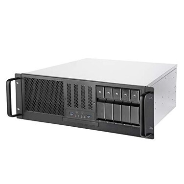 SilverStone Technology RM41H08 4U Rackmount Server Case with 5 x 35 HotSwappable Bay and 3 x 525 Bays with USB 31 Gen 1 RM41H08x