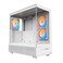 Montech MONTECH XRW ATX MidTower PC Gaming Case 3x120mm ARGB PWM Fans PreInstalled FullView Dual Tempered Glass Panel WoodGrain Design IO Interface Support 4090 GPUs 360mm Radiator Support White