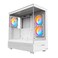 Montech MONTECH XRW ATX MidTower PC Gaming Case 3x120mm ARGB PWM Fans PreInstalled FullView Dual Tempered Glass Panel WoodGrain Design IO Interface Support 4090 GPUs 360mm Radiator Support White