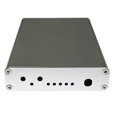 NooElec Extruded Aluminum Enclosure Kit for HackRF One by Great Scott Gadgets Silver