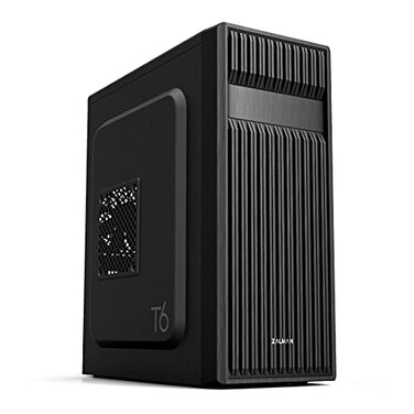 Zalman T6 ATX Mid Tower Computer PC Case PreInstalled 120mm Fan 525 ODD USB 30 Patterned Mesh Design mATX ITX for Gaming Workstation Black