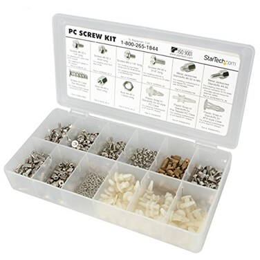 StarTech.com StarTechcom Deluxe Assortment PC Screw Kit Screw Nuts and Standoffs Screw kit TAA PCSCREWKIT