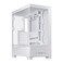 ASUS A31 White ATX MidTower Gaming Case Dual Tempered Glass Frameless BTF Hidden Connectors 360 AIO Support Angled Base ARGB Optimized Airflow Seamless Cable Management