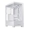 ASUS A31 White ATX MidTower Gaming Case Dual Tempered Glass Frameless BTF Hidden Connectors 360 AIO Support Angled Base ARGB Optimized Airflow Seamless Cable Management