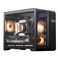 darkFlash MATX Gaming PC Case with Screen Three Side Glass MicroATX Case Curved Full View Dual 3 PWM ARGB Fans Computer Case PreInstalled Type C RTX 40 Compatible BlackL280M