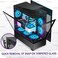 FOIFKIN F1 PC Case PreInstalled 6 PWM ARGB Fan ATX MidTower Computer case Gaming PC Case TypeC 360mm Radiator Support Black