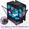 FOIFKIN F1 PC Case PreInstalled 6 PWM ARGB Fan ATX MidTower Computer case Gaming PC Case TypeC 360mm Radiator Support Black