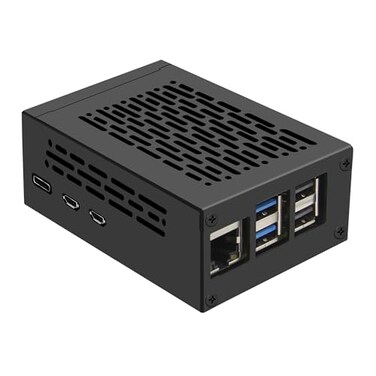 Geekworm PCIe Bottom Metal Case P580 for X1005X1002 Raspberry Pi 5 Active Cooler