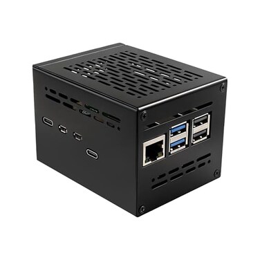 Geekworm X1200C1 Metal Case for Raspberry Pi 5 and X1200 UPS