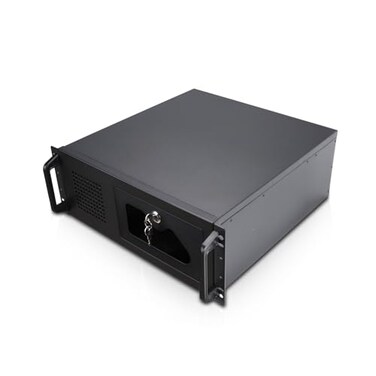 Rosewill 4U Server Chassis Rackmount Case 7 x 35 Bays 2 x 525 Devices ATX CEB Compatible 1 x 120mm PWM Fan 2 x 80mm PWM Fans 2 x USB 30 Front Panel Lock and Key RSVR4100U