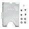 Cuifati Hard Drive HDD Tray Cage Bracket Metal HDD Bracket for for Slim Host Hard Drive Bay for Slim Console