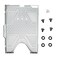 Cuifati Hard Drive HDD Tray Cage Bracket Metal HDD Bracket for for Slim Host Hard Drive Bay for Slim Console