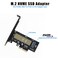 YIOVVOM M2 NVME SSD to PCIe 3040 x4 Adapter with Aluminum Heatsink Solution Supports 2280 2260 2242 2230 Solid State Drives