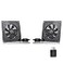 SCCCF USB Cabinet 120MM Fan Quiet Cooling Fan System 6 with Speed Control for Home Theater AV Cabinets2 Pack
