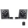 SCCCF USB Cabinet 120MM Fan Quiet Cooling Fan System 6 with Speed Control for Home Theater AV Cabinets2 Pack