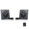 SCCCF USB Cabinet 120MM Fan Quiet Cooling Fan System 6 with Speed Control for Home Theater AV Cabinets2 Pack