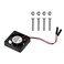 Aokin for Raspberry Pi Cooling Fan DC 5V33V Brushless CPU Cooling Fan with Screws for Raspberry Pi 4 B Pi 3 B Pi 3 B Pi 2 B Pi 1 B RetroFlag NESPI Case etc 1 Pack