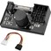 OwlTree 4 Pin 12V PWM Fan Controller 6 Fans Supported PC Fan Adapter Hub Powered by SATA and DC 5525 Cooling Fan Speed Knob with Max Total 60W 5A Output