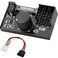 OwlTree 4 Pin 12V PWM Fan Controller 6 Fans Supported PC Fan Adapter Hub Powered by SATA and DC 5525 Cooling Fan Speed Knob with Max Total 60W 5A Output