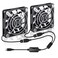 Wathai 2 Packs 60mm x 10mm USB Computer Fan 5V with Speed Control DC Brushless Cooling Fans for Charger PC Case Router Raspberry Pi Radiator Cooler Ventilation