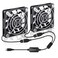 Wathai 2 Packs 60mm x 10mm USB Computer Fan 5V with Speed Control DC Brushless Cooling Fans for Charger PC Case Router Raspberry Pi Radiator Cooler Ventilation