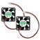 ANVISION 2Pack 40mm x 10mm DC 12V Brushless Cooling Fan Dual Ball Bearing YDM4010B12