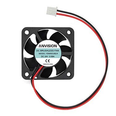 ANVISION DC 24V 40mm x 10mm Brushless Cooling Fan Dual Ball Bearing 2 Pin