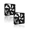 Apevia 120mm Silent PC Case Fan 2Pack AF212SBK High Airflow 5767 CFM Low Noise 247 dBA 4Pin Molex 3Pin Motherboard Connector 1350 RPM Cooling Fans