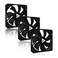 Apevia 120mm Silent PC Case Fan 3Pack AF312SBK High Airflow 5767 CFM Low Noise 247 dBA 4Pin Molex 3Pin Motherboard Connector 1350 RPM Cooling Fans