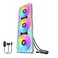 AsiaHorse Asiahorse MatrixWhite 56 Addressable RGB LEDs 360MM AllinOne Square Frame Integrated Fan with MB SyncAnalog ControllerIntegrated PWM Control Fan for Computer Case and Liquid Cooling System
