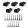 BAIRONG 5PCS Male 3Pin PC Fan Connector Kit 5PCS 3Pin Connector Housings 15PCS Terminal Crimp Pins for Desktop