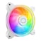 Cooler Master MF140 Halo White PC Case Liquid Cooler Air Cooler Fan 140mm Fan DualLoop aRGB Rings Dynamic PWM 2050 RPM Air Balance Blades aRGB Lighting Hybrid Frame