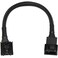 CRJ Electronics CRJ 5Pin PWM PC Fan Adapter Cable for Dell Motherboards 6inch 15cm Black Sleeved Connect Standard 4Pin Computer Fans to Dell Latching 5Pin Fan Headers