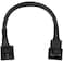 CRJ Electronics CRJ 5Pin PWM PC Fan Adapter Cable for Dell Motherboards 6inch 15cm Black Sleeved Connect Standard 4Pin Computer Fans to Dell Latching 5Pin Fan Headers