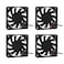 DORHEA Dorhea Fan 60x60x10 mm DC 24V 6010 Brushless Cooling Fan Replacement Ball Bearing 60mm Fan for Cooling DIY PC Computer Case Fan 2 Pin Case Fan Pack of 4Pcs