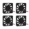 DORHEA Dorhea Fan 60x60x10 mm DC 24V 6010 Brushless Cooling Fan Replacement Ball Bearing 60mm Fan for Cooling DIY PC Computer Case Fan 2 Pin Case Fan Pack of 4Pcs