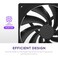 NZXT F140Q 140mm Quiet Airflow Fans Single Black